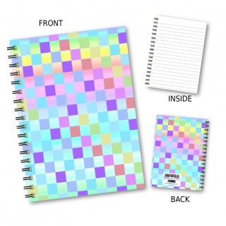 Coloured Chequer Wiro Notebook product image
