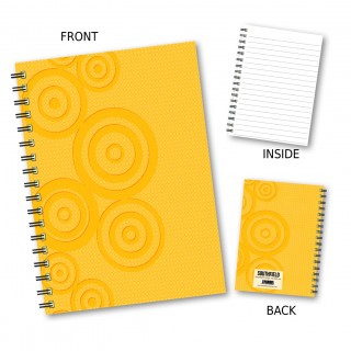 Yellow Circle Wiro Notebook product image