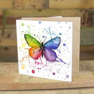 150mm Sq Watercolour Textured Cards with kraft envelopes product image