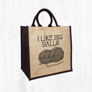 Balls Knitting Jute Bag product image