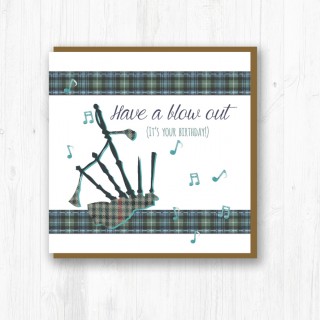 Textured Scottish Pipes Card product image