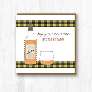 Textured Wee Dram Card product image