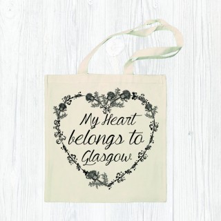 My Heart Belongs Cotton Shopper+Tag product image