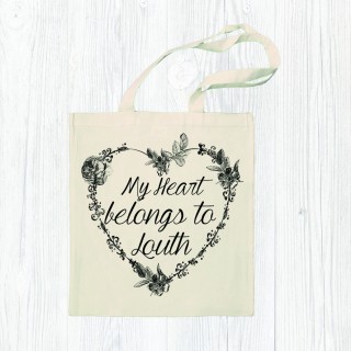 My Heart Belongs Cotton Shopper+Tag product image