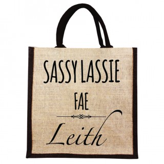 Sassy Lassie Jute Shopper+Tag product image