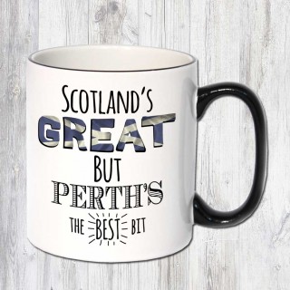 Scotlands Great Black Handled Mug product image