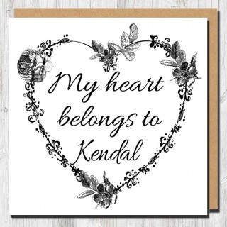 My Heart Belongs Greeting Card product image