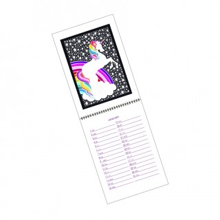 A4 Portrait Wiro Fold Open Calendar product image