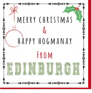 Personalise-Xmas/Happy Hogmanay Card product image
