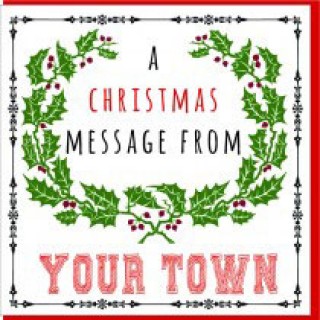 Personalise-A Xmas Message Textured Card product image