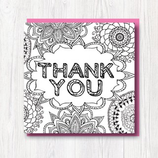 Colour-In Thank you card 1 product image