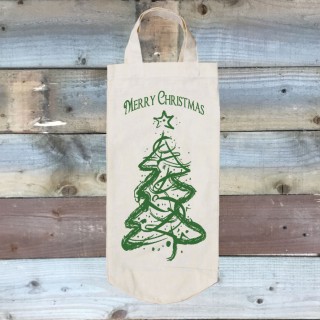 Cotton Bottle Bag-Green Tree product image