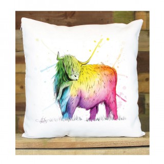 White Cushion Cover (Bordered Image) product image
