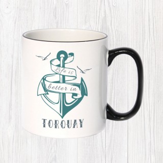 Life Is Better Black Handle Mug product image