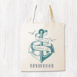 Life is Better White Shopper+Tag product image