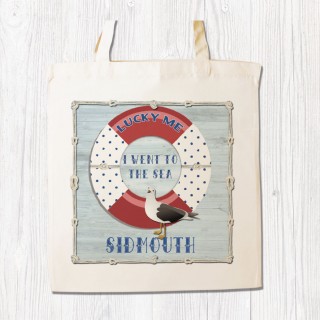 Lucky Me White Shopper+Tag product image