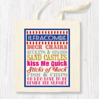 Kiss Me Quick White Shopper+Tag product image