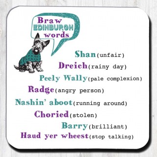 Braw E Words Coaster product image