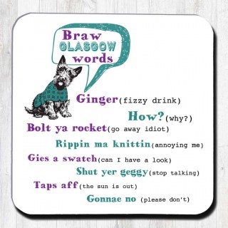 Braw G Words Coaster product image