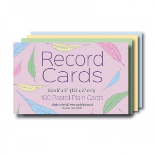 Plain Coloured Record Cards 5x3 product image