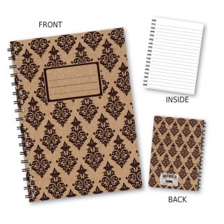 Black Patterned Wiro Notebook product image