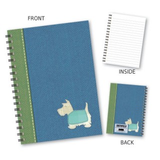 Blue Scottie Dog Notebook product image