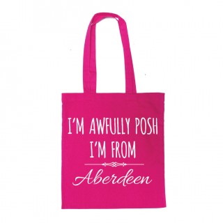 Awfully Posh Pink Shopper (white) product image