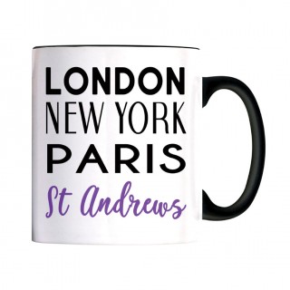London NY Black Handle Mug product image