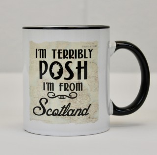 Queen Posh Black Handled Mug product image