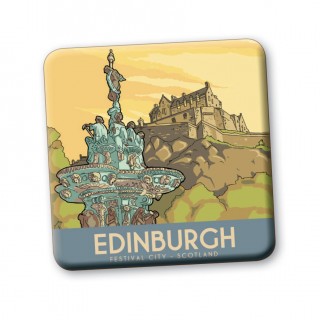 Vintage Sketch Town Classic Coaster product image