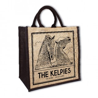 B/W Vintage Sketch Town Jute Bag product image
