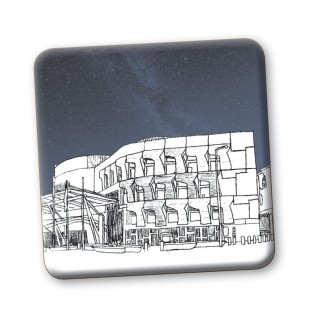 Pastel Sketch Town Classic Coaster product image