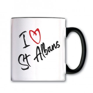 In My Heart  Black Handled Mug product image