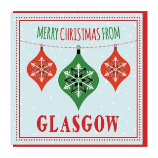 Personalise-Textured Baubles Card product image