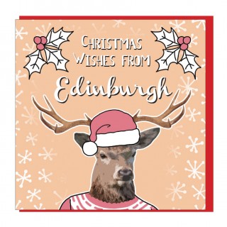 Personalise-Textured Pastel Stag Card product image