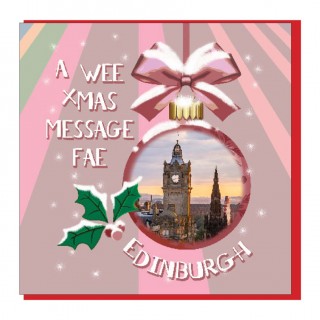 Personalise- Bauble Xmas Card product image