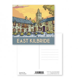 Vintage Sketch Town Sq 150mm Postcard product image