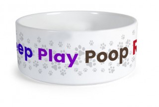 Large Ceramic dog bowl product image
