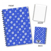 Flower & Stripe Wiro Notebook