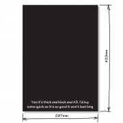 Extra Thick Black Card