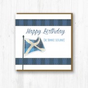 Textured Saltire Card