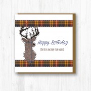 Textured Stag Card