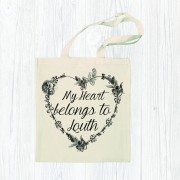 My Heart Belongs Cotton Shopper+Tag