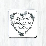 My Heart Belongs Classic Coaster