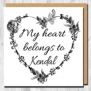My Heart Belongs Greeting Card