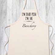 Dead Posh Printed Apron + Tag