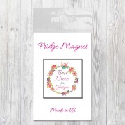 Best Relation Bagged Fridge Magnet (pink)