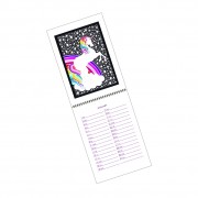 A4 Portrait Wiro Fold Open Calendar