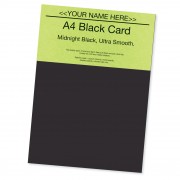 P - A4 Black Card 220gsm