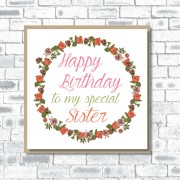 Textured Birthday Special Sister